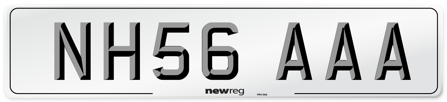 NH56 AAA Number Plate from New Reg
